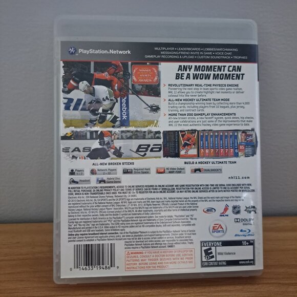 NHL 11 (Sony PlayStation 3, 2010) Untested / #1 - Picture 2 of 5